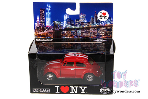 Showcasts Collectibles - I Love New York Volkswagen Classic Beetle Hardtop (1/32 scale diecast model car, Asstd.) 5057W-ILNY