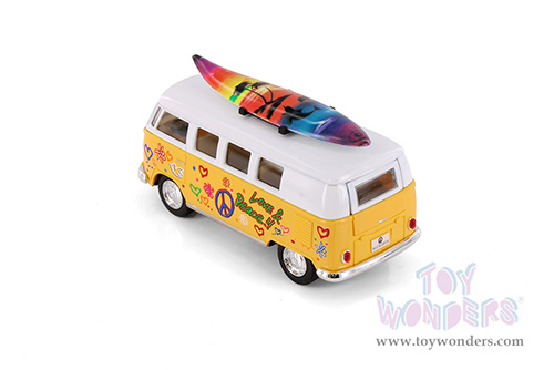 5060DFS Kinsmart 1962 Volkswagen Classic Bus with Surfboard Diecast Model Car