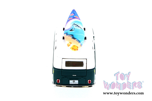 Kinsmart - Volkswagen Classic Bus with Surfboard (1962, 1/32 scale diecast model car, Asstd.) 5060DS