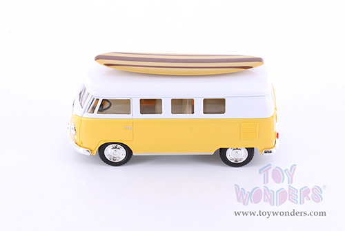 5060DS1 Kinsmart 1962 Volkswagen Classic Bus with Surfboard Diecast Model Car