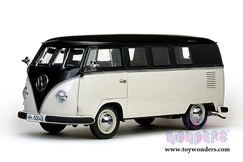 Sun Star - Volkswagen Minibus (1958, 1/12 scale diecast model car, Black/ Beige Gray) 5064