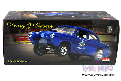 Sun Star - Kaiser Henry J. Gasser Hard Top  (1951, 1/18 scale diecast model car, Blue) 5098BU
