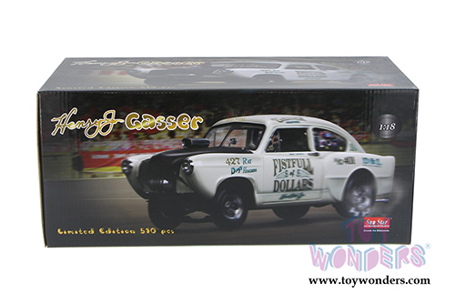 Sun Star - Kaiser Henry J. Gasser Fist Full of Dollars Hard Top (1951, 1/18 scale diecast model car, White) 5099