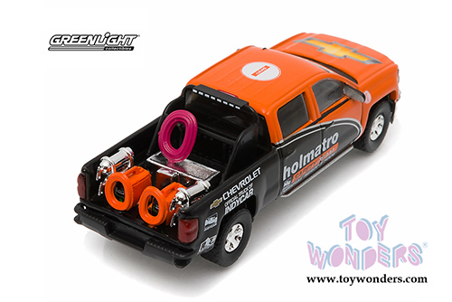Greenlight - Chevrolet&reg; Silverado&trade; Pickup Truck Holmatro IndyCar Safety Team with Safety Equipment (2015, 1/64 scale diecast model car, Orange/Black) 51033