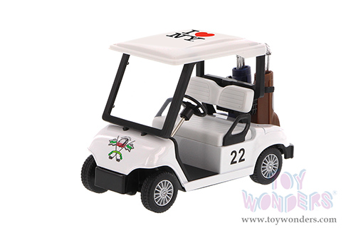 5105D-ILNY Kinsmart Showcasts Collectibles I Love New York Golf Cart Diecast Model Car