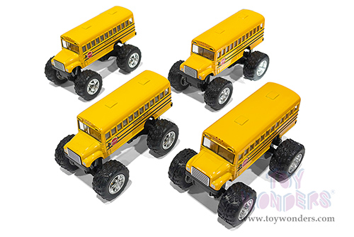 Kinsmart - School Bus Big Wheel (5", Asstd.) 5108D