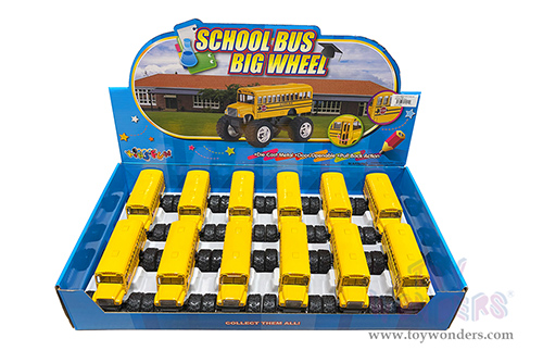 Kinsmart - School Bus Big Wheel (5", Asstd.) 5108D