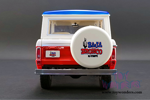 Greenlight/Acme | Ford Baja Bronco Stroppe (1971, 1/18 scale diecast model car, Red/White/Blue) 51173