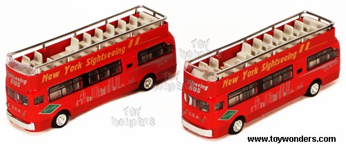 Double Decker Sightseeing City Tour Bus (6.5", Red) 51200
