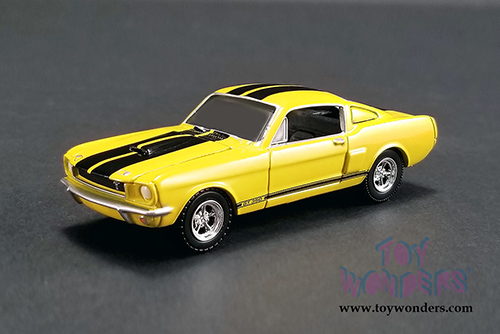 Greenlight/ACME - Caffeine and Octane TV Show - Shelby GT350 (1966, 1/64 scale diecast model car, Yellow/Black) 51249