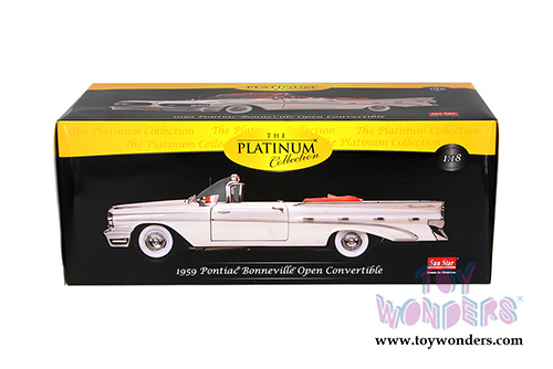 Sun Star Platinum - Pontiac Bonneville Open Convertible (1959, 1/18 scale diecast model car, Cameo Ivory) 5184