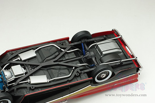 Sun Star Platinum - Ford Fairlane 500 Open Convertible (1958, 1/18 scale diecast model car, Torch Red/Raven Black) 5264