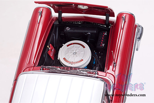 Sun Star Platinum - Ford Fairlane 500 Hard Top (1958, 1/18 scale diecast model car, Colonial White/Torch Red) 5274