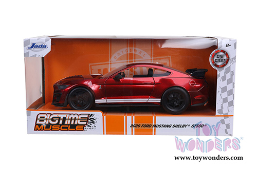 Jada Toys Bigtime Muscle - Ford Mustang Shelby GT500 Assorted Pack Wave 162 Hardtop (2020, 1/24 scale diecast model car, Asstd.) 53003-W162GT