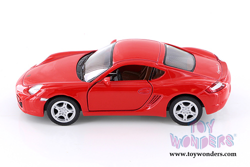 Kinsmart - Porsche Cayman S Hardtop (1/34 scale diecast model car, Red) 5307DR