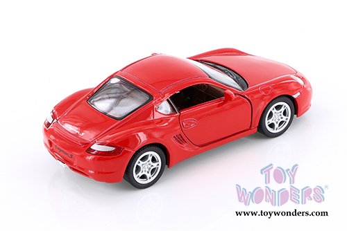 Kinsmart - Porsche Cayman S Hardtop (1/34 scale diecast model car, Red) 5307DR