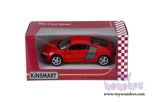 Kinsmart - Audi R8 Hard Top (1/36 scale diecast model car, Red) 5315WR