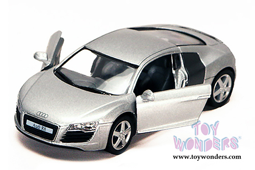 Kinsmart - Audi R8 Hard Top (1/36 scale diecast model car, Silver) 5315WSV