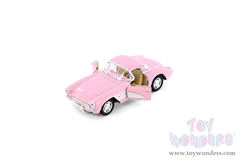 5316DPK Kinsmart Pink 1957 Chevrolet Corvette Diecast Model Car