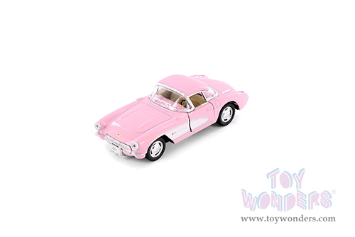 5316DPK Kinsmart Pink 1957 Chevrolet Corvette Diecast Model Car
