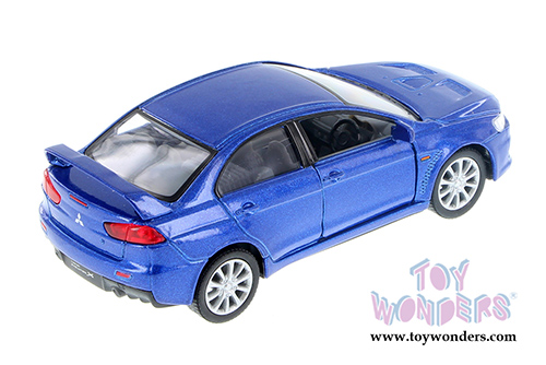 5329D Kinsmart 2008 Mitsubishi Lancer Evolution X Blue Diecast Model Car