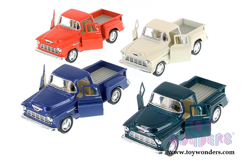 Kinsmart - Chevy Stepside Pickup (1955, 1/32 scale diecast model car, Asstd.) 5330/5D