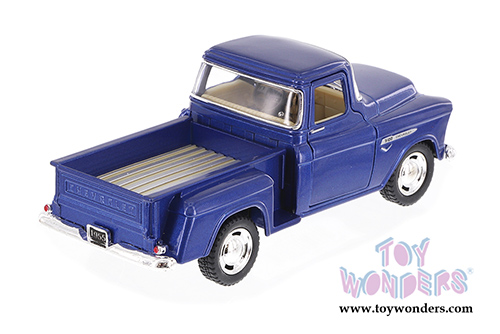 Kinsmart - Chevy® Stepside Pickup (1955, 1/32 scale diecast model car, Blue) 5330DBU