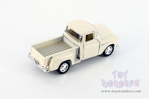 Kinsmart - Chevy® Stepside Pickup (1955, 1/32 scale diecast model car, Ivory) 5330DIV