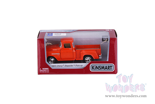 5330WOR Kinsmart 1955 Chevrolet Stepside Pickup Diecast Model Car Window Box Package