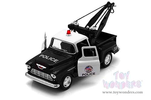 5330WP Kinsmart 1955 Chevrolet Stepside Police Tow Truck Diecast Model Car