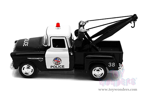5330WP Kinsmart 1955 Chevrolet Stepside Police Tow Truck Diecast Model Car