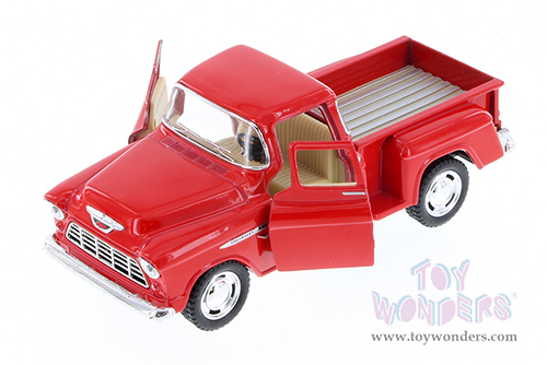 Kinsmart - Chevrolet® Stepside Pickup (1955, 1/32 scale diecast model car, Red) 5330WR