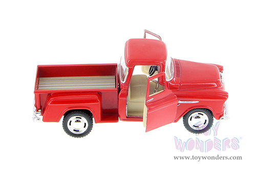 Kinsmart - Chevrolet® Stepside Pickup (1955, 1/32 scale diecast model car, Red) 5330WR