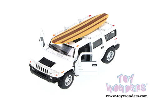 Kinsmart - Hummer H2 SUT with Surfboard (2005, 1/40 scale die cast model car, Asstd.) 5337/97DS1
