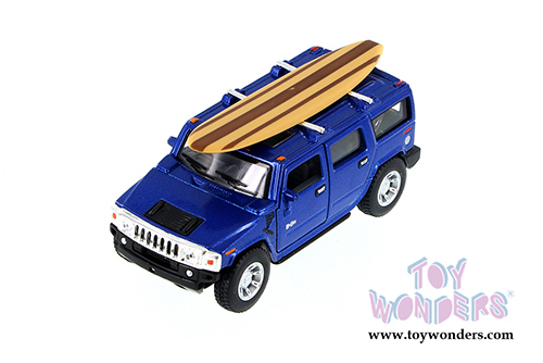 Kinsmart - Hummer H2 SUT with Surfboard (2005, 1/40 scale die cast model car, Asstd.) 5337/97DS1