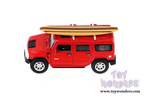 Kinsmart - Hummer H2 SUT with Surfboard (2005, 1/40 scale die cast model car, Asstd.) 5337/97DS1