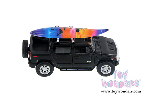 Kinsmart - Hummer H2 SUT with Surfboard (2005, 1/40 scale die cast model car, Asstd.) 5337/97DS1