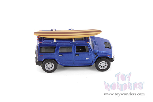 5337DS1 Kinsmart 2008 Hummer H2 SUV with Surfboard Diecast Model Car