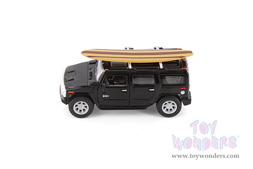 5337DS1 Kinsmart 2008 Hummer H2 SUV with Surfboard Diecast Model Car