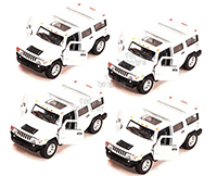 Show product details for Kinsmart - Hummer H2 SUV (2008, 1:40, White) 5337DW