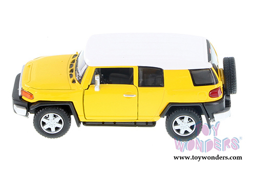 5343D Kinsmart Toyota FJ Cruiser SUV Yellow Diecast Model Car