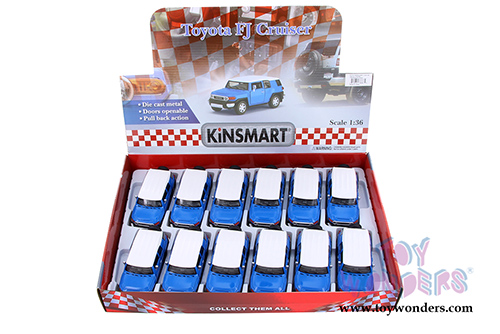 Kinsmart - Toyota FJ Cruiser SUV (1/36 scale diecast model car, Blue) 5343DBU