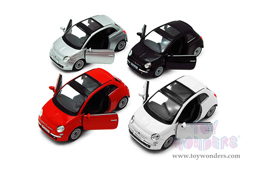 5345D Kinsmart 2007 Fiat 500 Hardtop with Sunroof Diecast Model Car