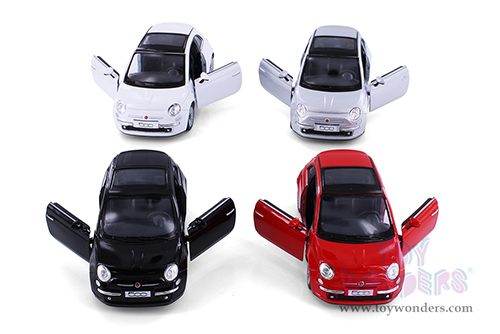 5345D Kinsmart 2007 Fiat 500 Hardtop with Sunroof Diecast Model Car