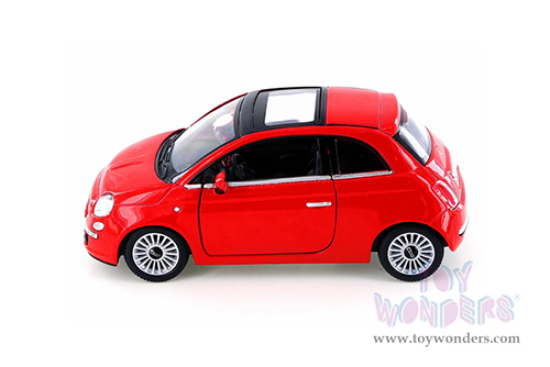 5345D Kinsmart 2007 Fiat 500 Hardtop with Sunroof Diecast Model Car