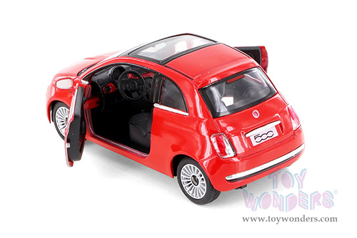 5345D Kinsmart 2007 Fiat 500 Hardtop with Sunroof Diecast Model Car