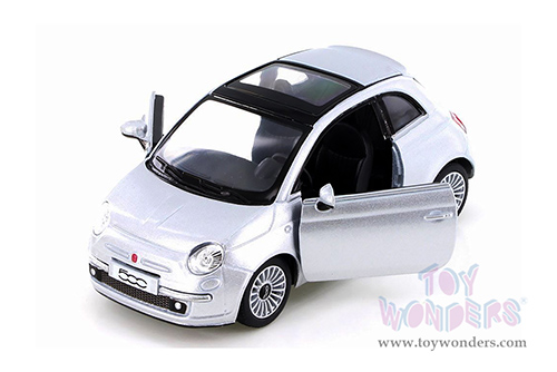 5345D Kinsmart 2007 Fiat 500 Hardtop with Sunroof Diecast Model Car