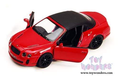 Kinsmart - Bentley Continental Supersports Convertible (2010, 1/38 scale diecast model car, Red) 5353WR
