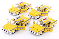 Show product details for Showcasts Collectibles - I Love New York Chevrolet® Bel Air Taxicab (1957, 1/40 scale diecast model car, Yellow) 5360D-ILNY