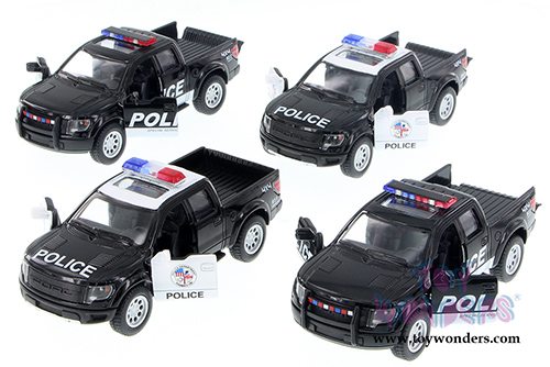 5365DPR/P Kinsmart 2013 Ford F-150 SVT Raptor SuperCrew Police Pickup Diecast Model Car